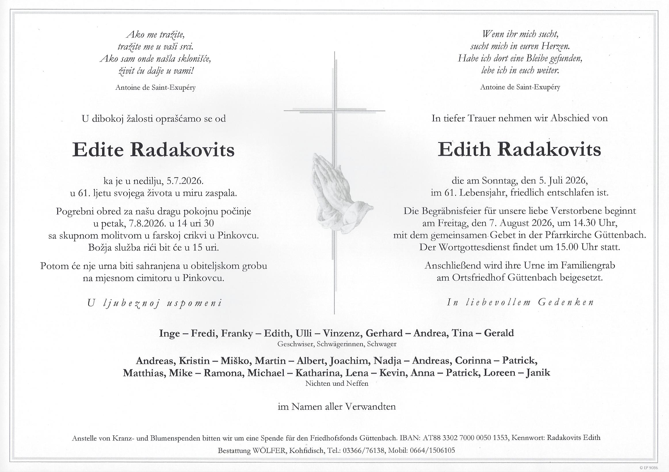 Parte Edith Radakovits